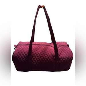 Vera Bradley Quilted purple Rhapsody, XL travel Duffel / weekender bag NWOT